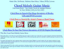 Tablet Screenshot of chordmelody.com